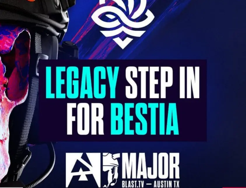 BLAST официально объявил о замене BESTIA на Legacy на Austin Major
