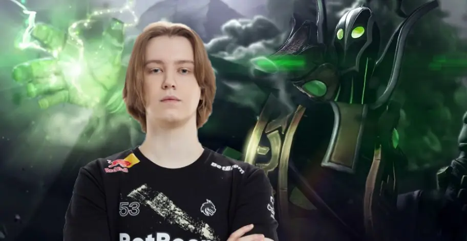 Rue вкачал пассивку на Rubick на первом уровне в финале EWC. Это не руин, а 200iq