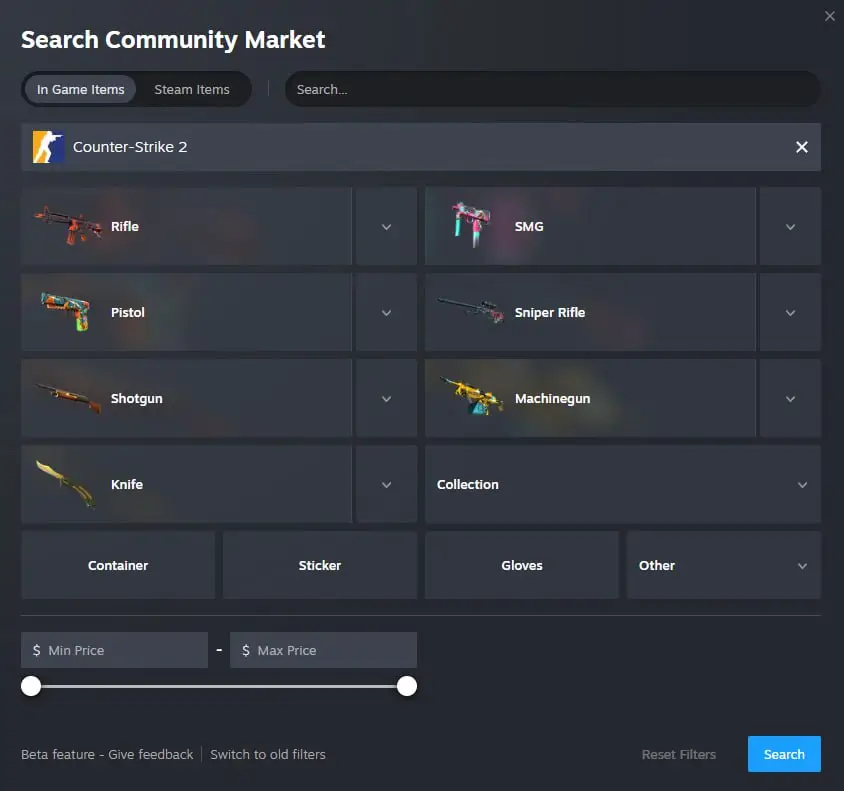 В Steam обновили интерфейс торговой площадки