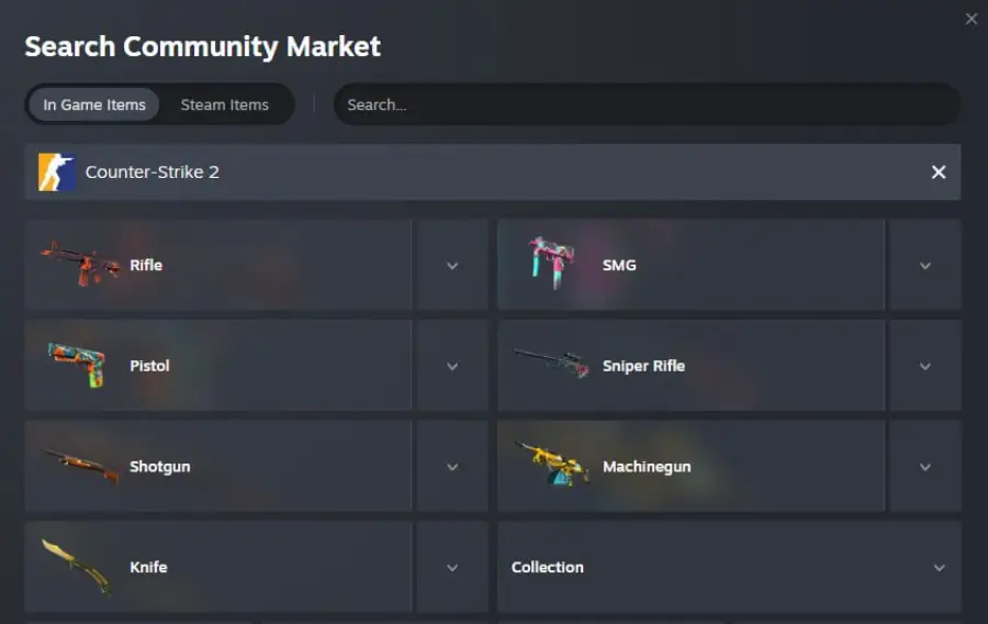 В Steam обновили интерфейс торговой площадки