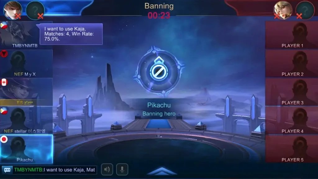 Свап героями в Mobile Legends (MLBB)