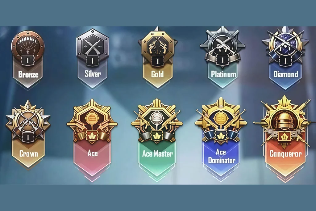 Ранги PUBG Mobile по порядку: полный список