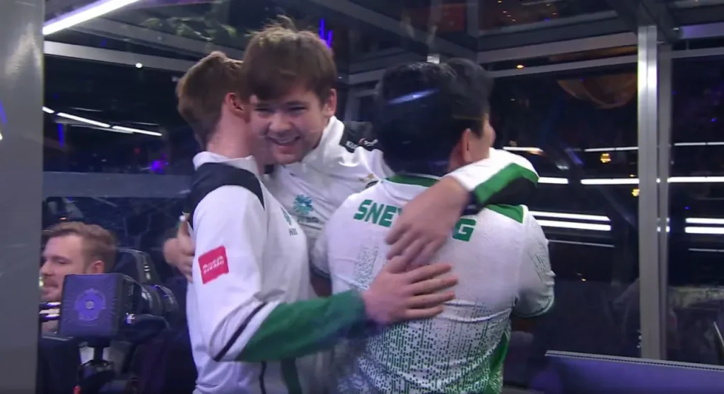 Эмоции PARIVISION и Falcons после матча за выход в гранд-финал TI14