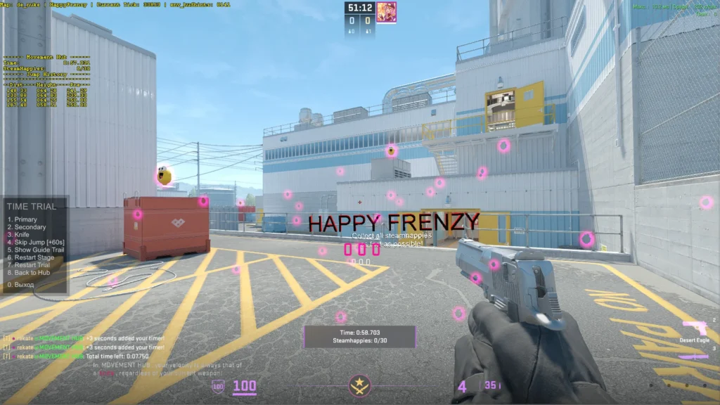 Лучшая карта для тренировки мувмента в CS 2