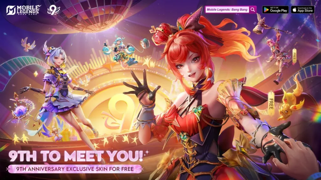 В MLBB стартует ивент «9th to Meet You» с эксклюзивными скинами в честь 9-летия игры