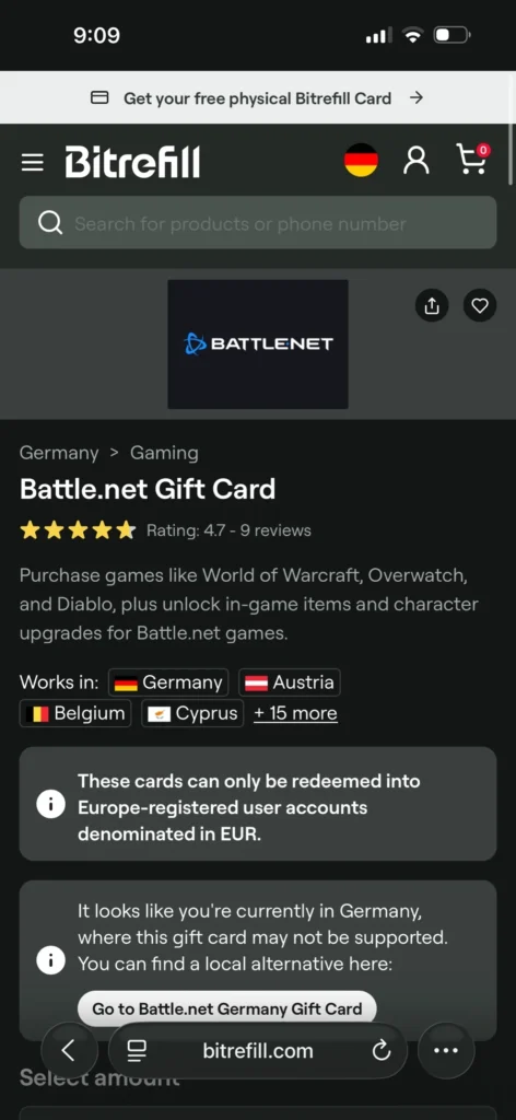 Как пополнить Battle.net в России? Х рабочих способов в 2025 году.