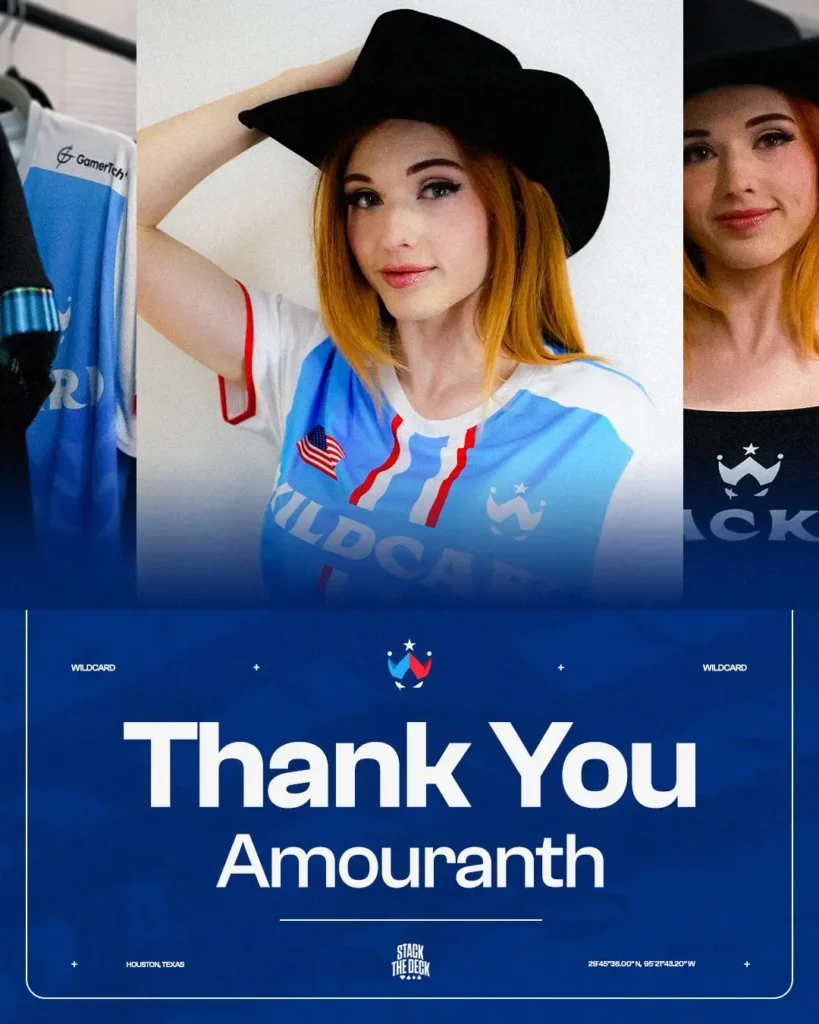 Wildcard благодарит Amouranth