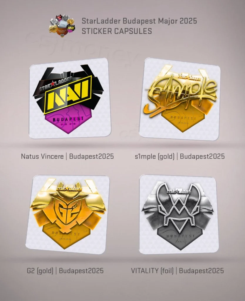 Стикеры команд на StarLadder Nudapes