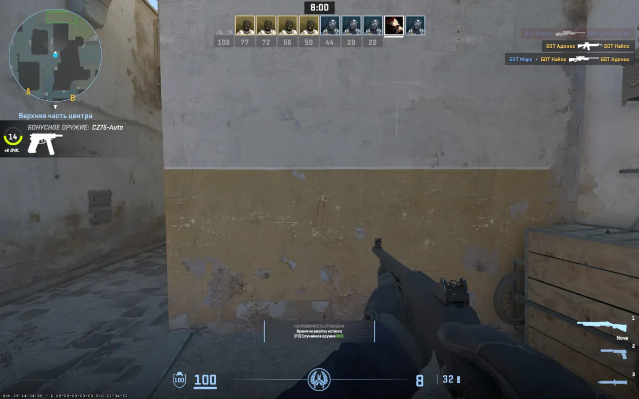 Конфиг, прицел и настройки Shoke в CS 2