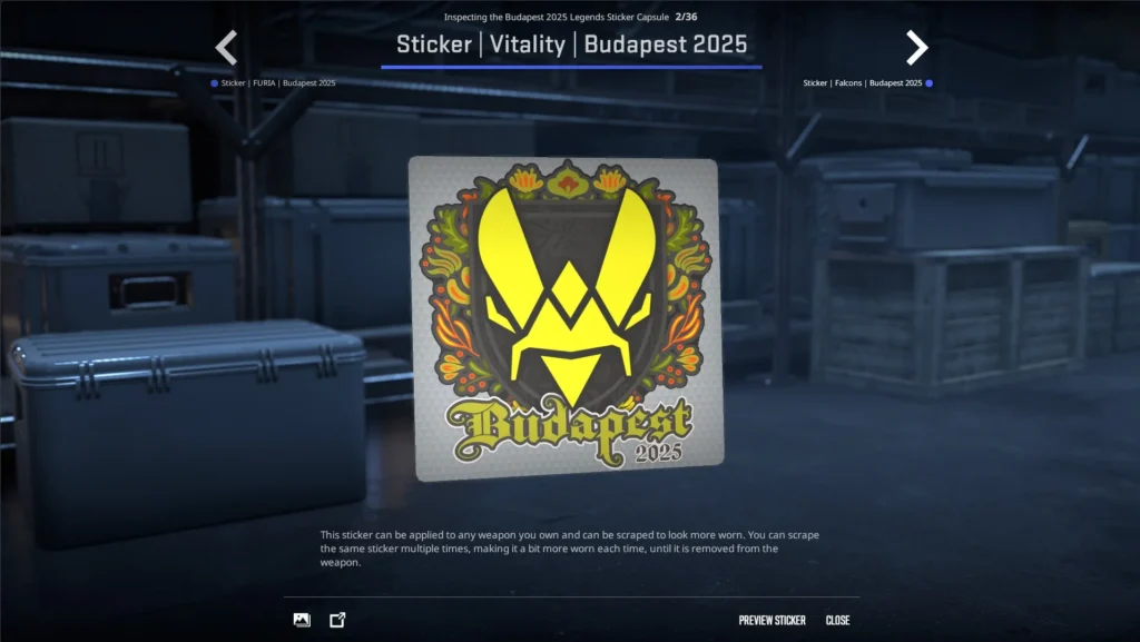 Стикеры команд на StarLadder Budapest Major