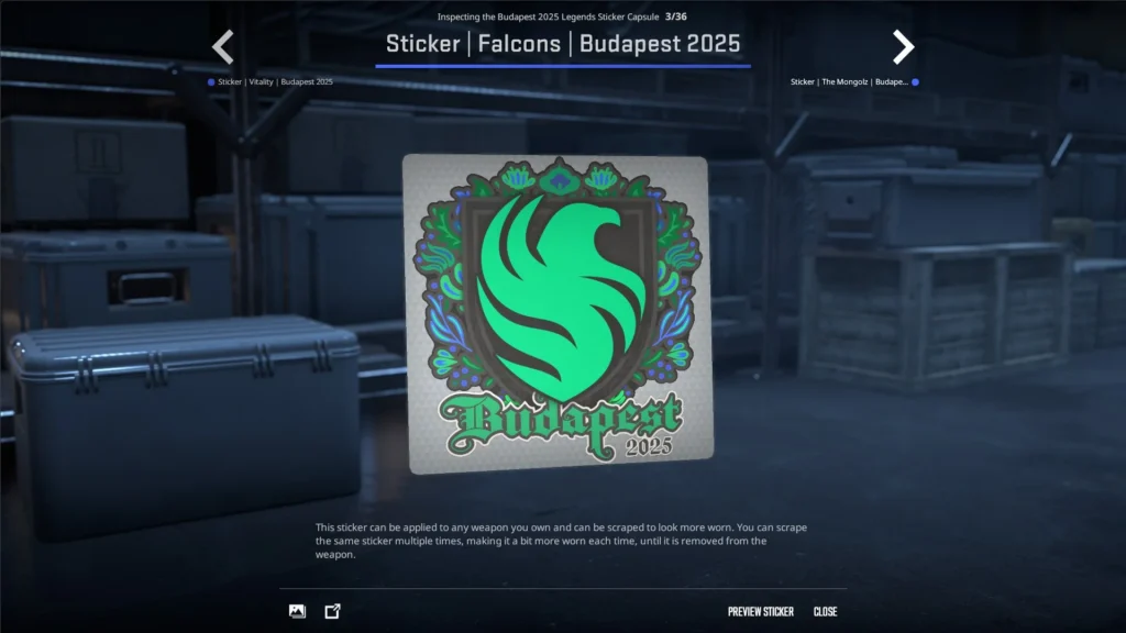 Стикеры команд на StarLadder Budapest Major