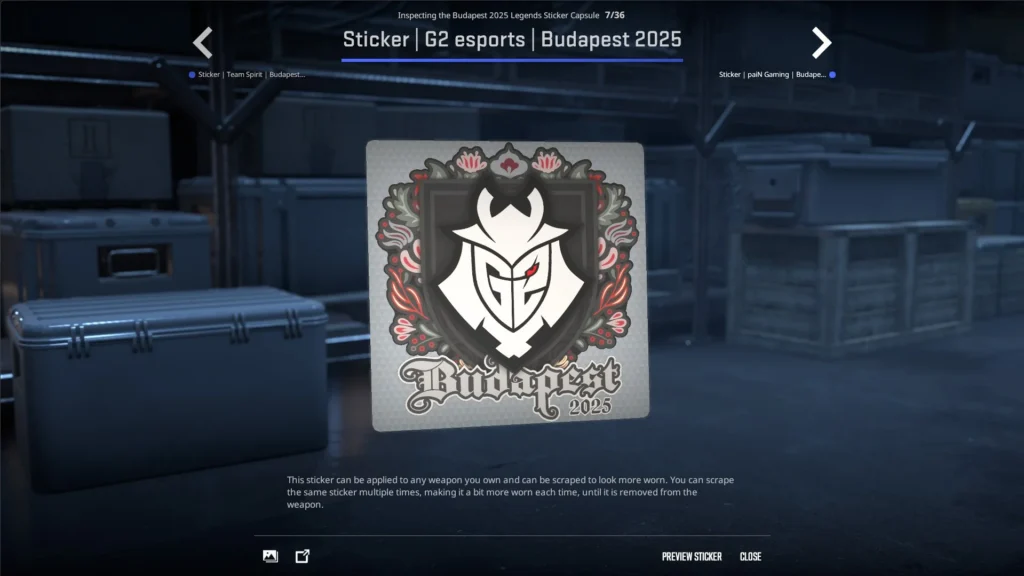 Стикеры команд на StarLadder Budapest Major