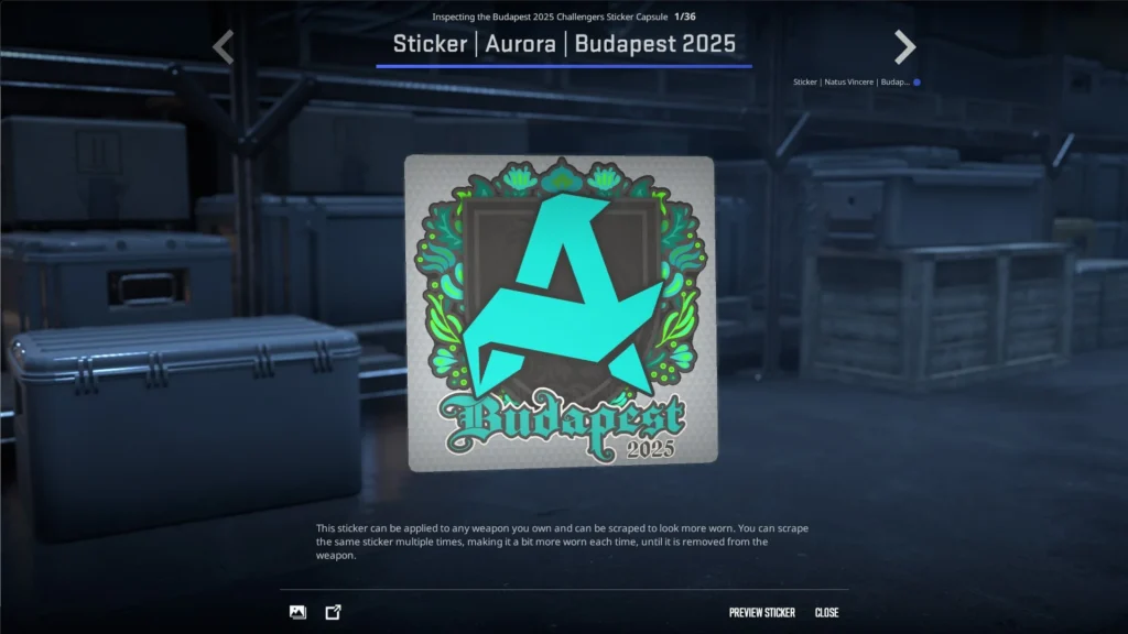 Стикеры команд на StarLadder Budapest Major