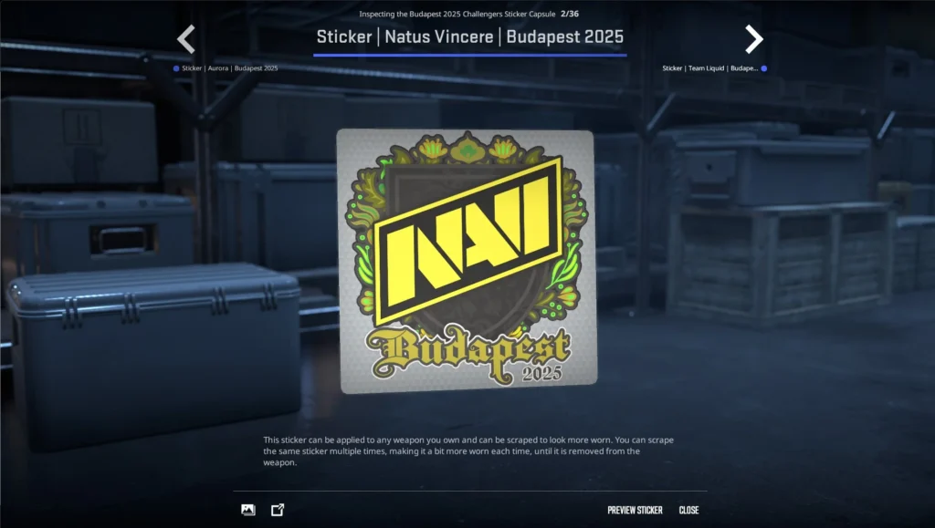 Стикеры команд на StarLadder Budapest Major