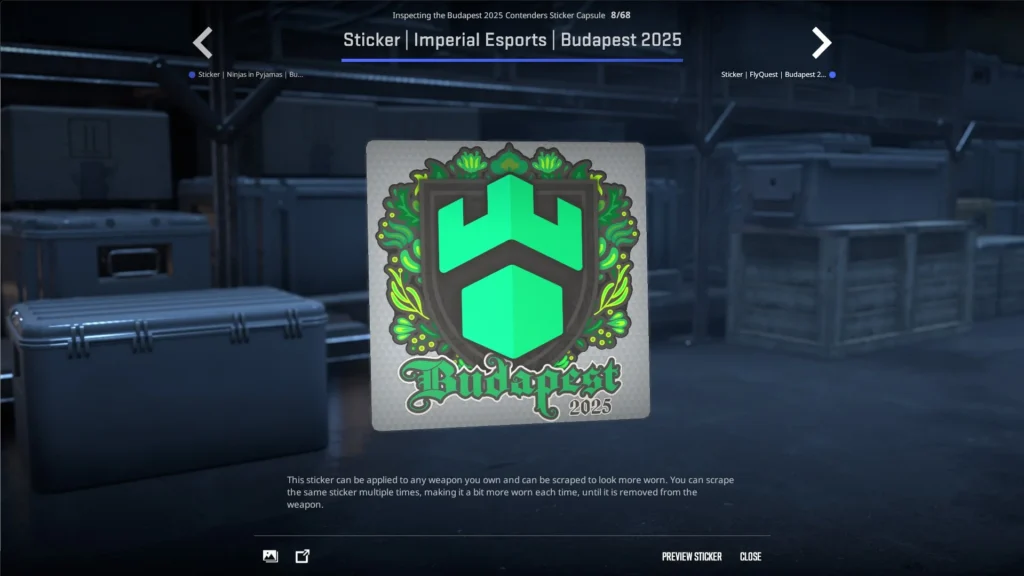 Стикеры команд на StarLadder Budapest Major