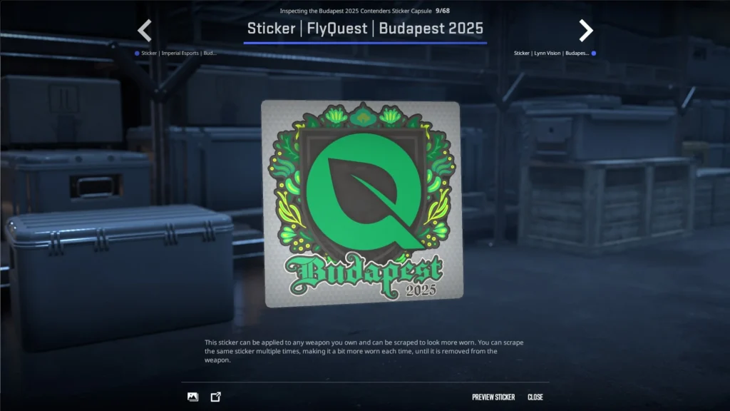 Стикеры команд на StarLadder Budapest Major