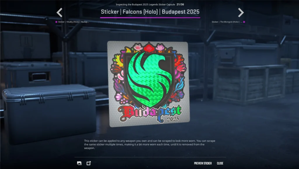 Стикеры команд на StarLadder Budapest Major