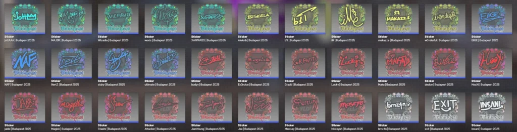 Все автографы StarLadder Budapest Major