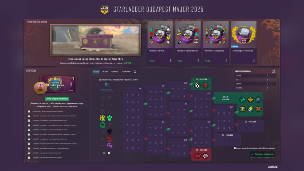 Прогнозы Pick&rsquo;Em Challenge на StarLadder Budapest Major