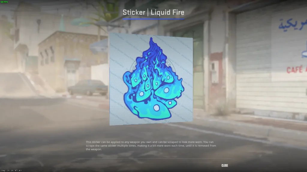 Наклейки синего цвета