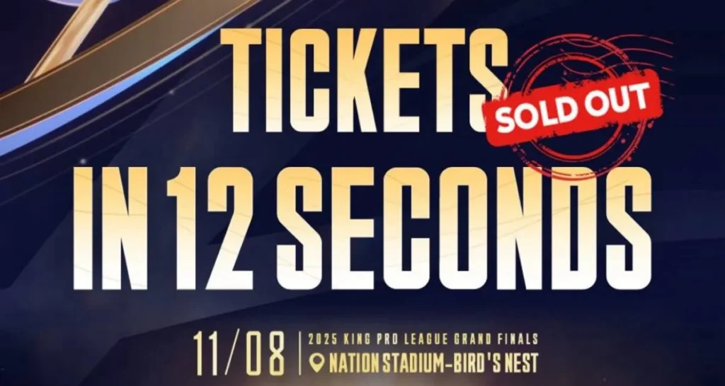 Билеты на финал самого крупного турнира по Honor of Kings были распроданы за 12 секунд