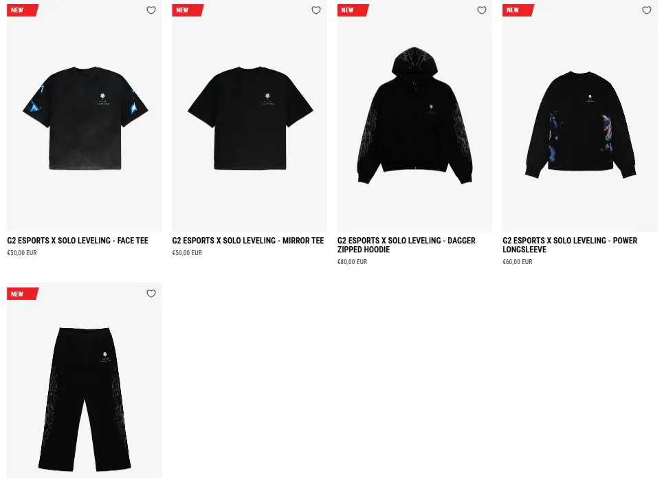 G2 и аниме «Поднятие уровня в одиночку» выпустили совместный мерч