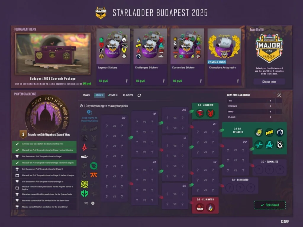 Прогнозы Pick&rsquo;Em Challenge на StarLadder Budapest Major