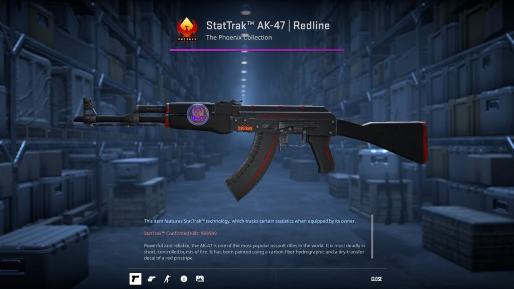 У bondik счетчик StatTrak остановился после 999 999 убийств