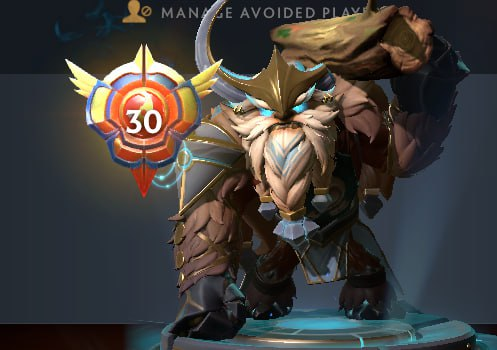 Malr1ne достиг 30-го уровня Dota Plus на Earthshaker - это