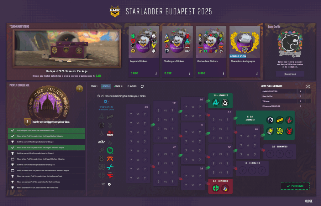 Прогнозы Pick&rsquo;Em Challenge на StarLadder Budapest Major