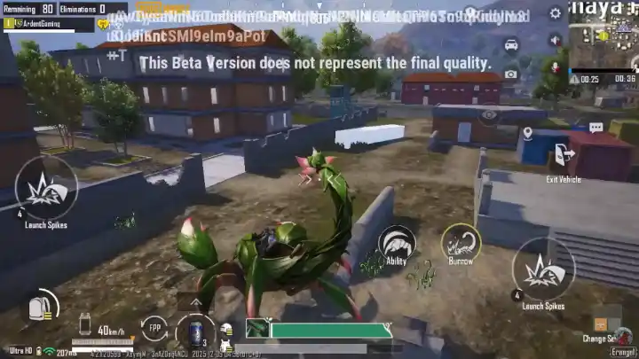 Колючий скорпион в PUBG Mobile 4.2