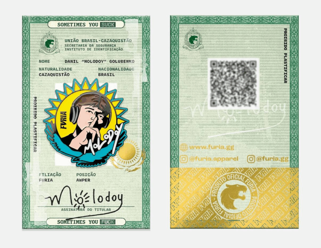 FURIA выпустила эксклюзивные значки с игроками команды