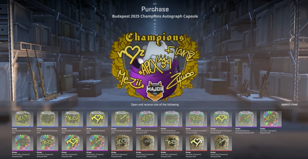 В CS2 добавили чемпионскую капсулу Vitality со