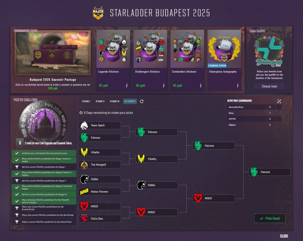 Прогнозы Pick&rsquo;Em Challenge на StarLadder Budapest Major