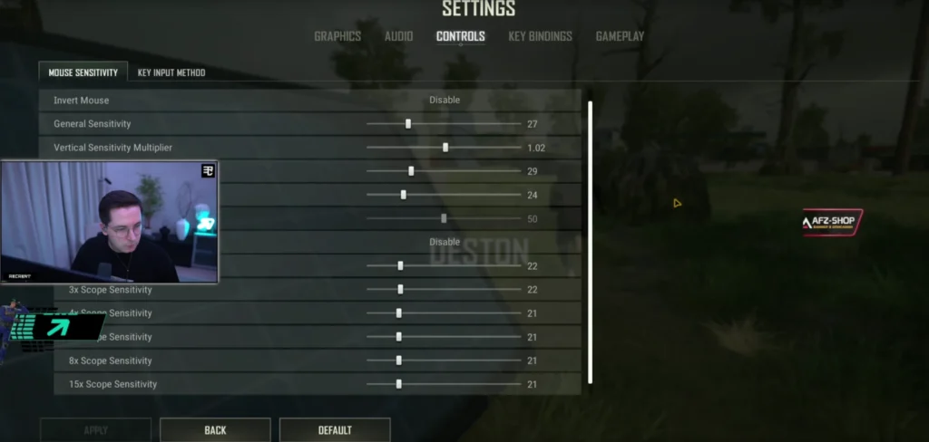 Настройки PUBG Рекрента 2026: графика, звук и чувствительность