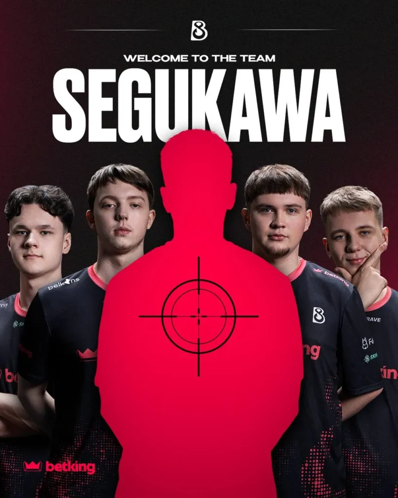 B8 перевела игрока своей академии segukawa в основной ростер