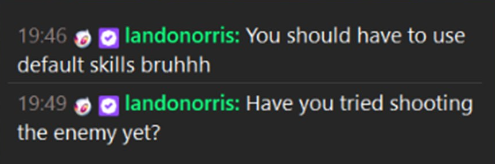 &laquo;Ты пробовал стрелять в противников?&raquo; - гонщик F1 Ландо Норрис зашел на стрим