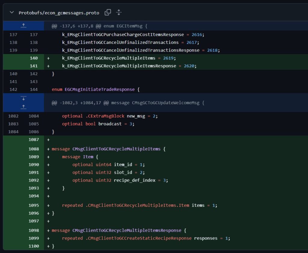 В коде Deadlock есть упоминание разбора предметов и трейдинга (Gabe Follower)