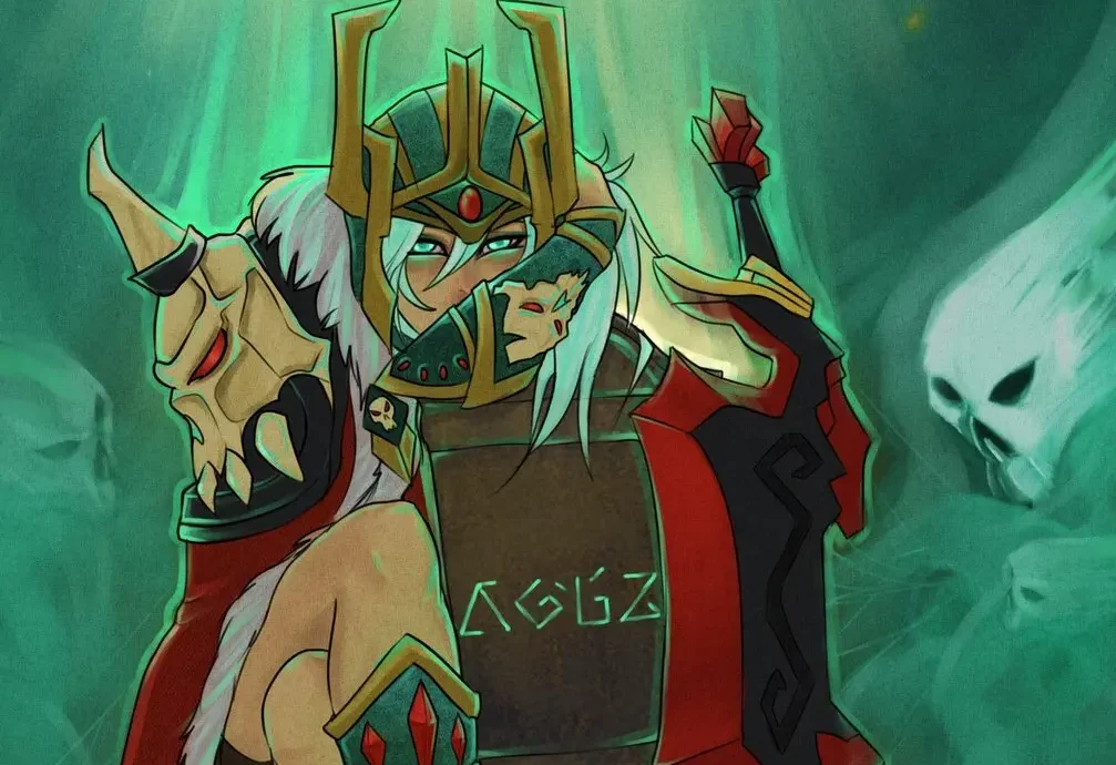 Wraith King в виде девушки