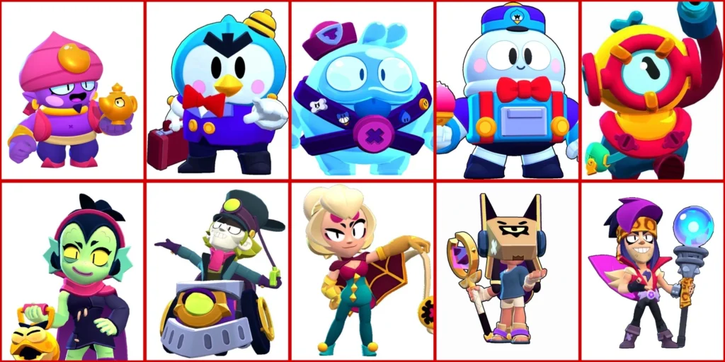 Список всех бойцов Brawl Stars