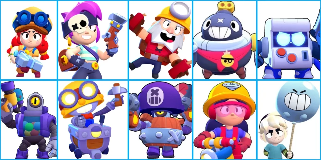 Список всех бойцов Brawl Stars