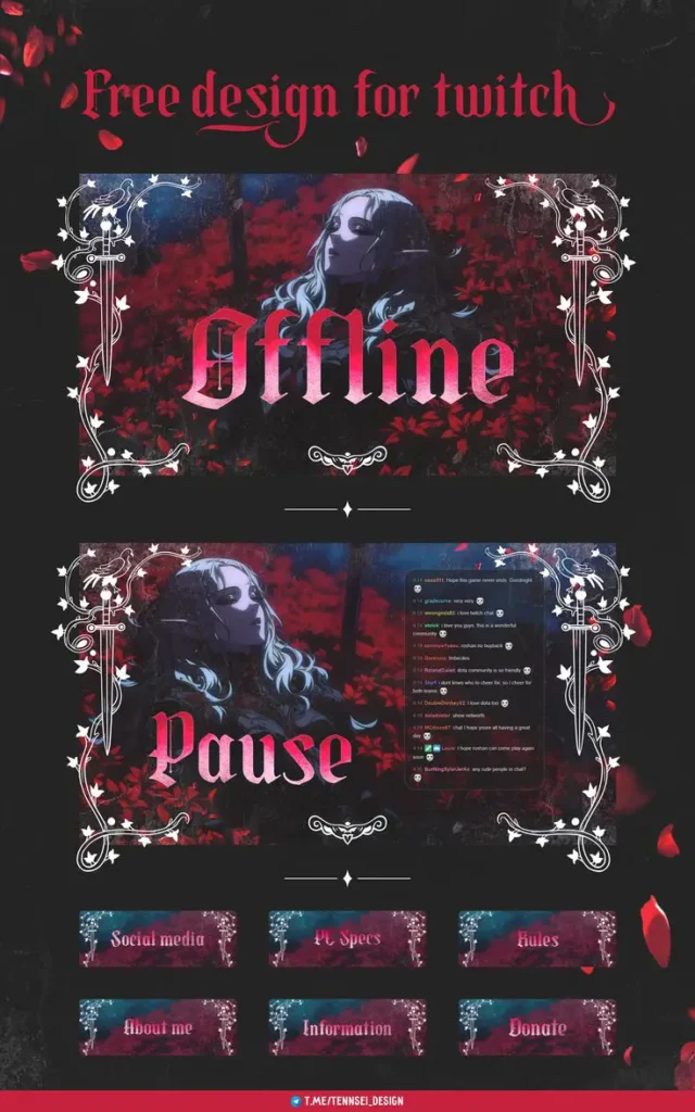 Готовые картинки для описания Твича: на донат и не только