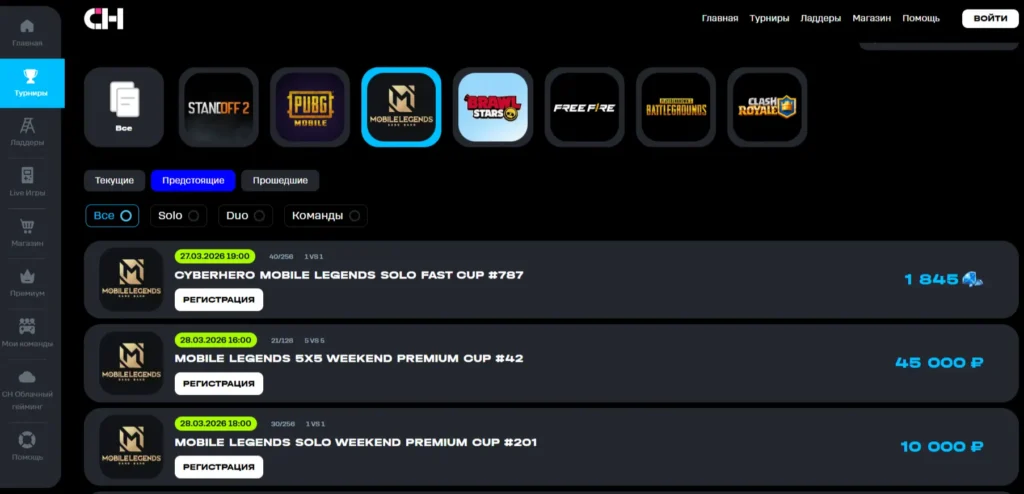 Где искать турниры по MLBB? Топ-9 площадок