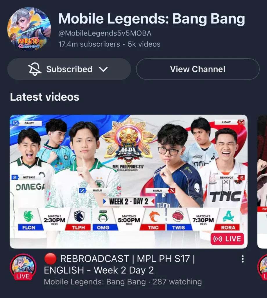 Где смотреть все турниры по MLBB и как за ними следить?