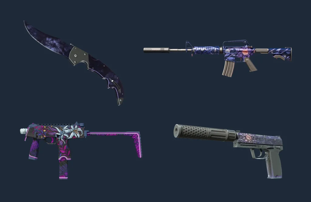 Весенние вайбы CS2: 15 скинов с цветочками