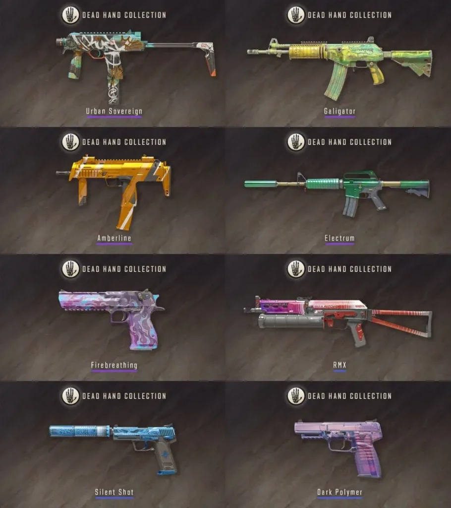 В CS2 вышла новая коллекция &laquo;Мертвая рука&raquo; с 17 скинами на оружие и