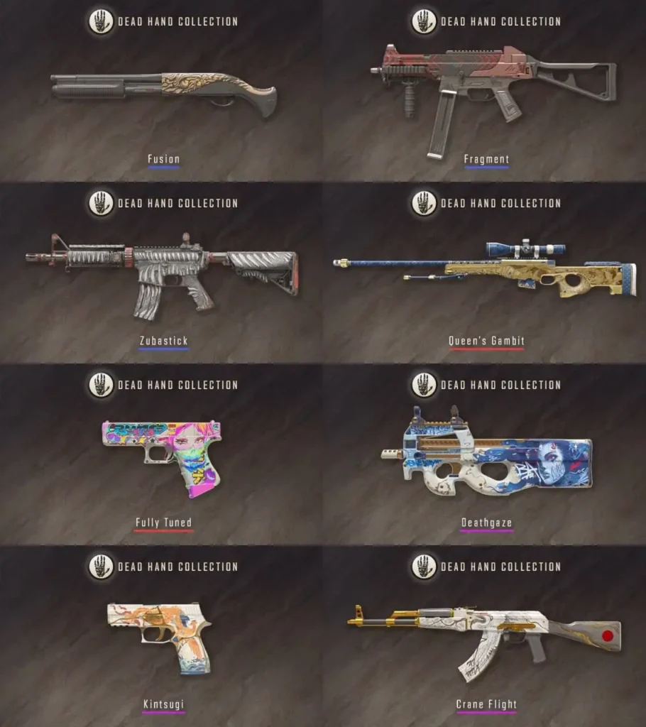 В CS2 вышла новая коллекция &laquo;Мертвая рука&raquo; с 17 скинами на оружие и