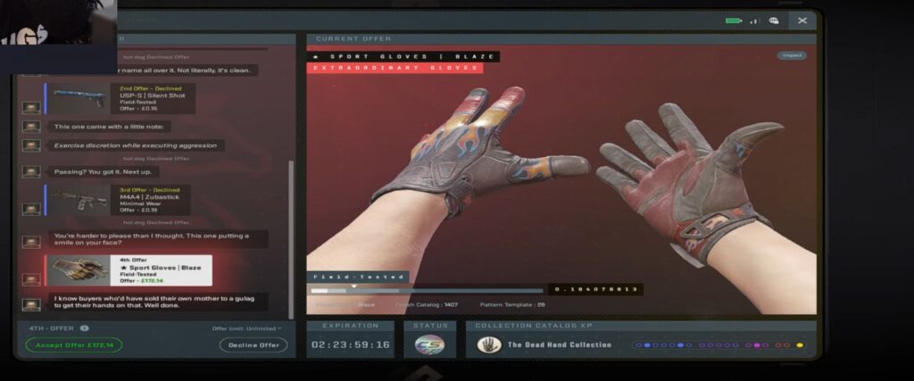 В CS новая коллеция &laquo;Мертвые руки&raquo;. Добавили перчатки, редкие AWP и AK