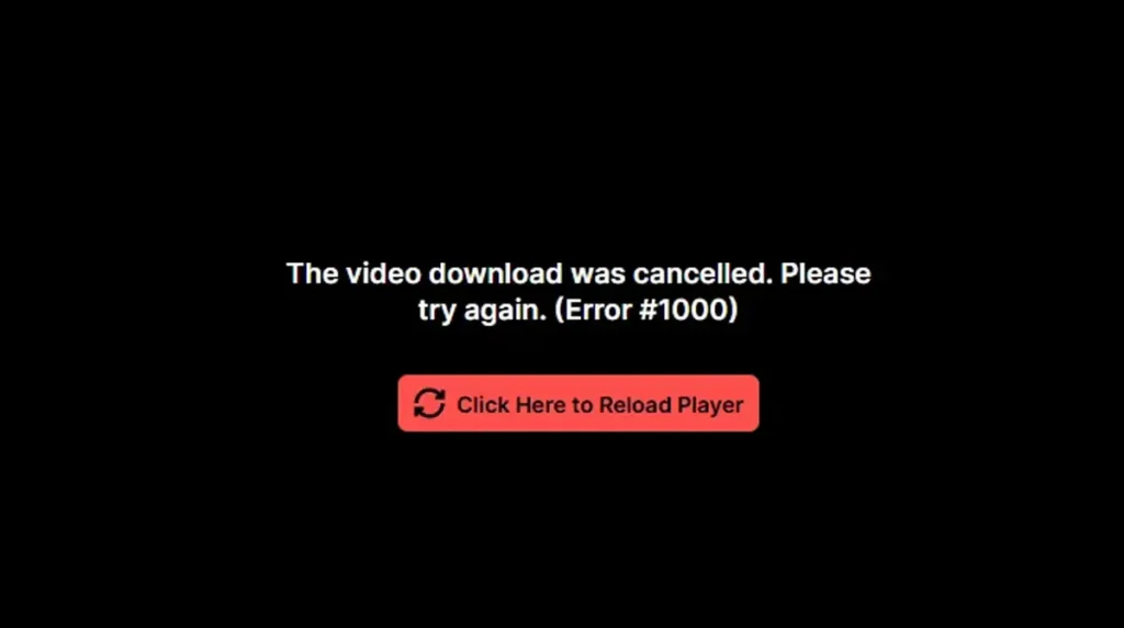 Ошибка #1000 (Error #1000) на Твиче: как исправить